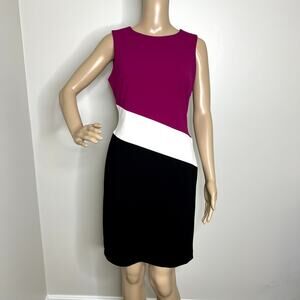 Tommy Hilfiger Color Block Mini Sheath Dress